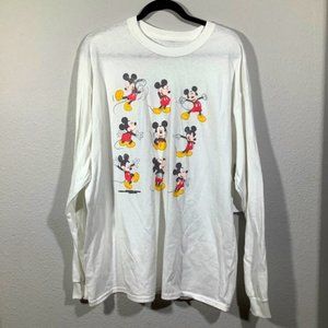 NWOT Disney Mickey Mouse print long sleeve tee XL